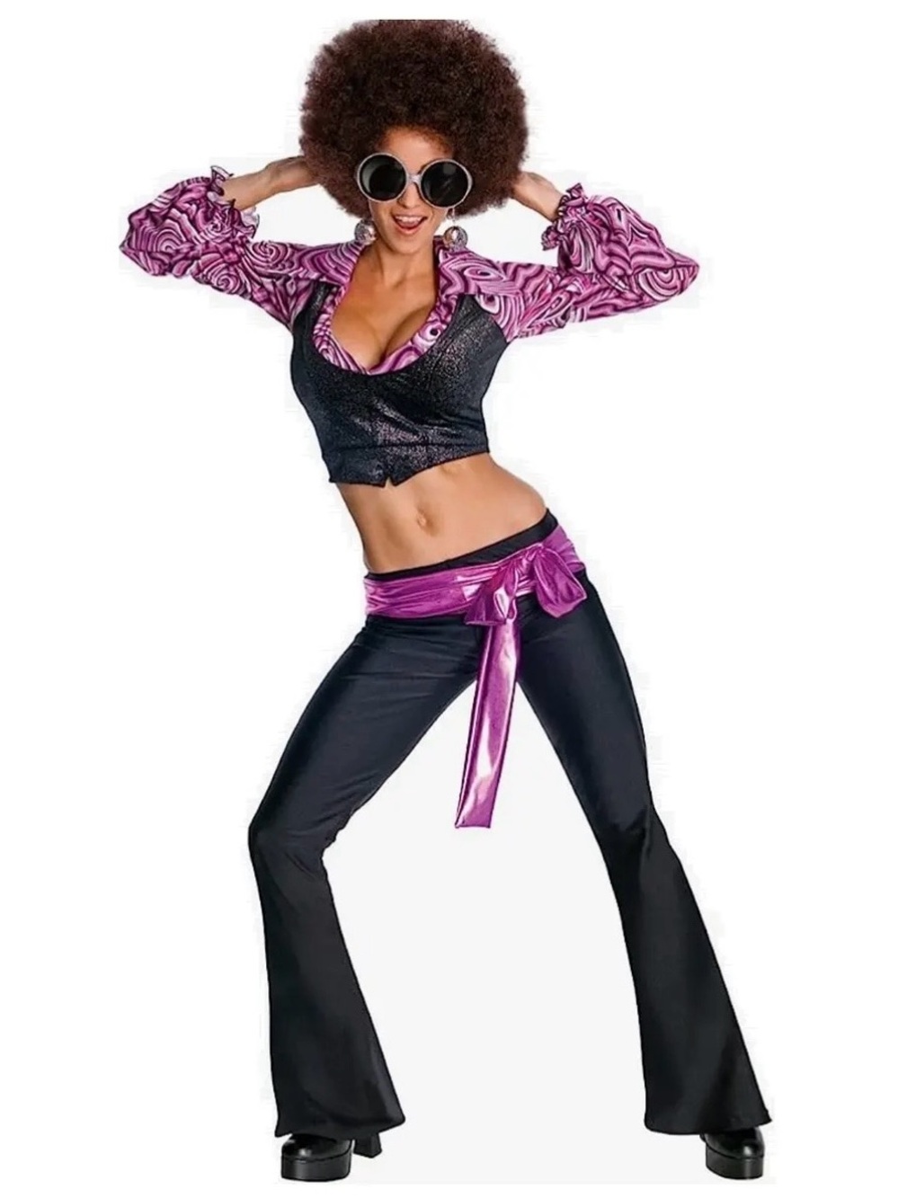 Secret Wishes Disco Inferno Halloween Costume NWT Size: Small
